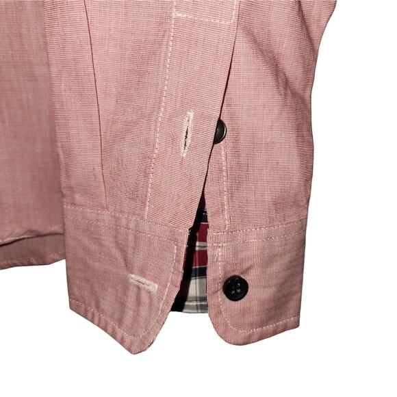 Something Strong Red Button-Up Long Sleeve Shirt Medium - Picture 2 of 9